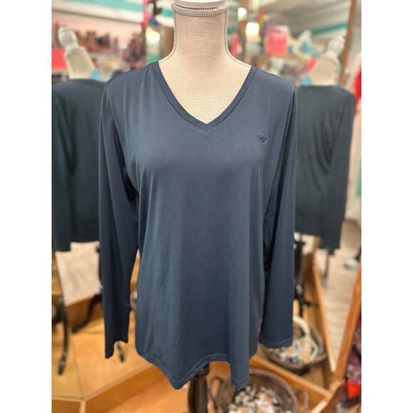 TuffRider Navy Long Sleeve in L - Picture 1 of 1